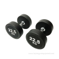 Rubber coated dumbbell gym fitness equipment wholesale price